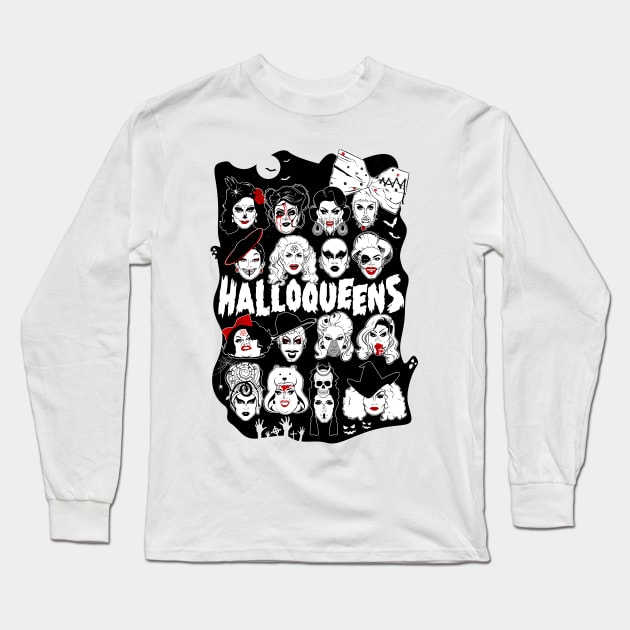 Halloqueens from RuPaul's Drag Race Long Sleeve T-Shirt by dragover